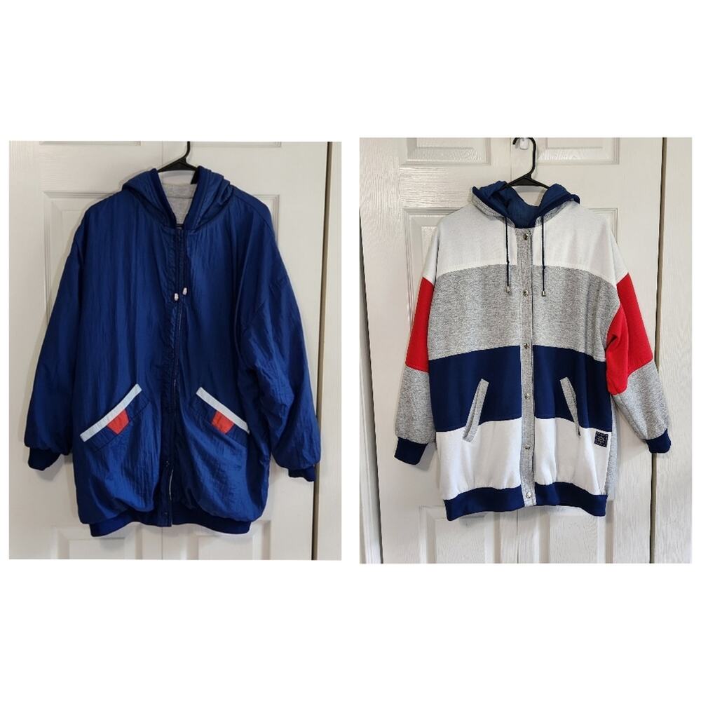 Vintage Be In The Current Seen‎ Women's Reversible Jacket XL Coastal Gorpcore